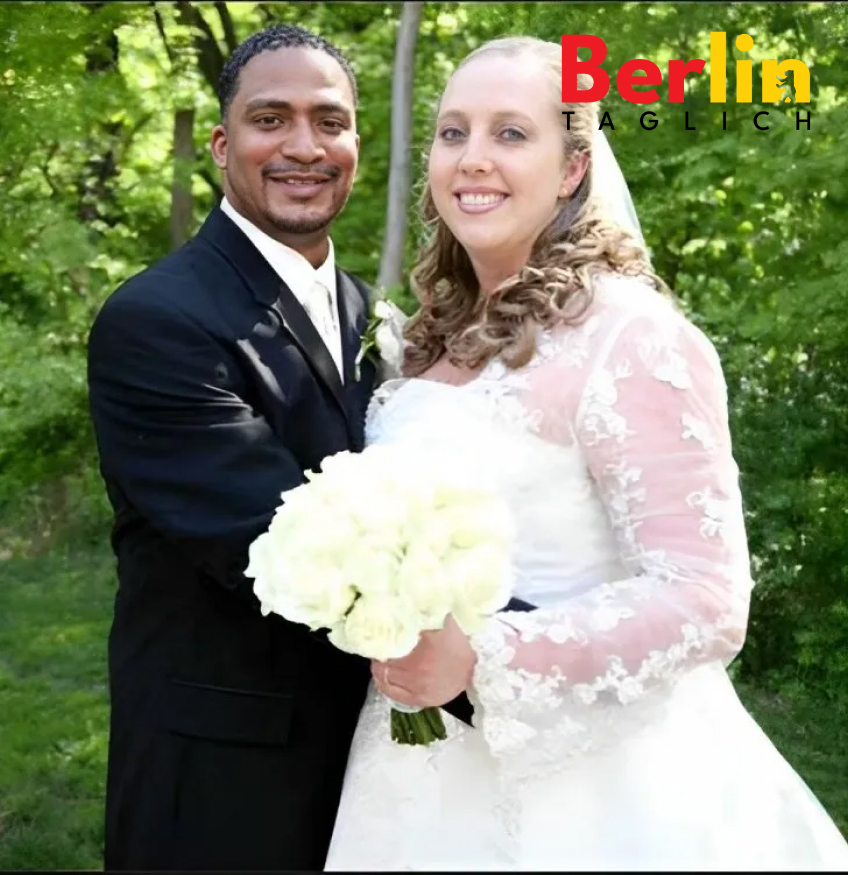 Corrie und ihr Mann Trent an ihrem Hochzeitstag